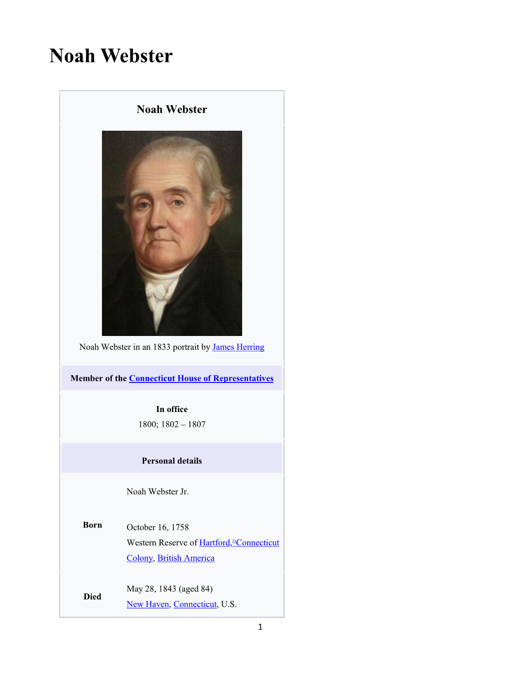 Noah Webster