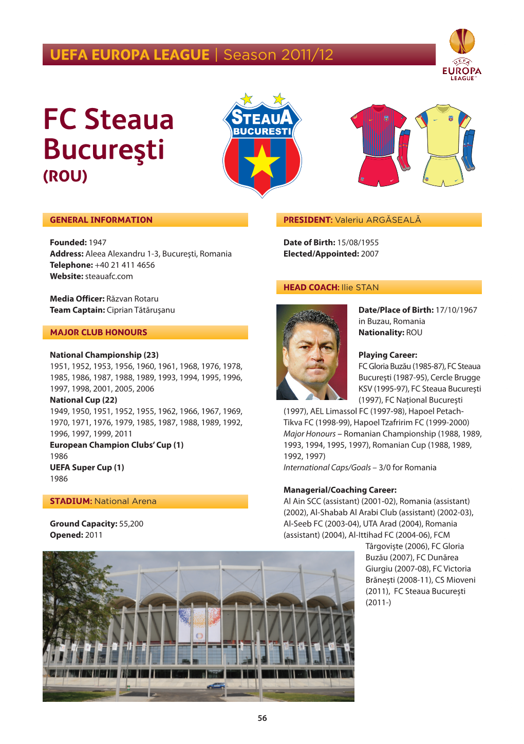 2011/12 UEFA Europa League Knockout Phase Statistics Handbook