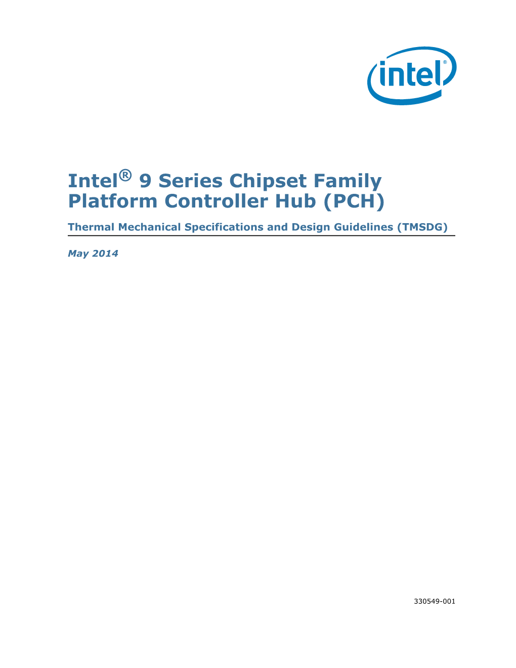 Intel® 9 Series Chipset Family Platform Controller Hub (PCH)