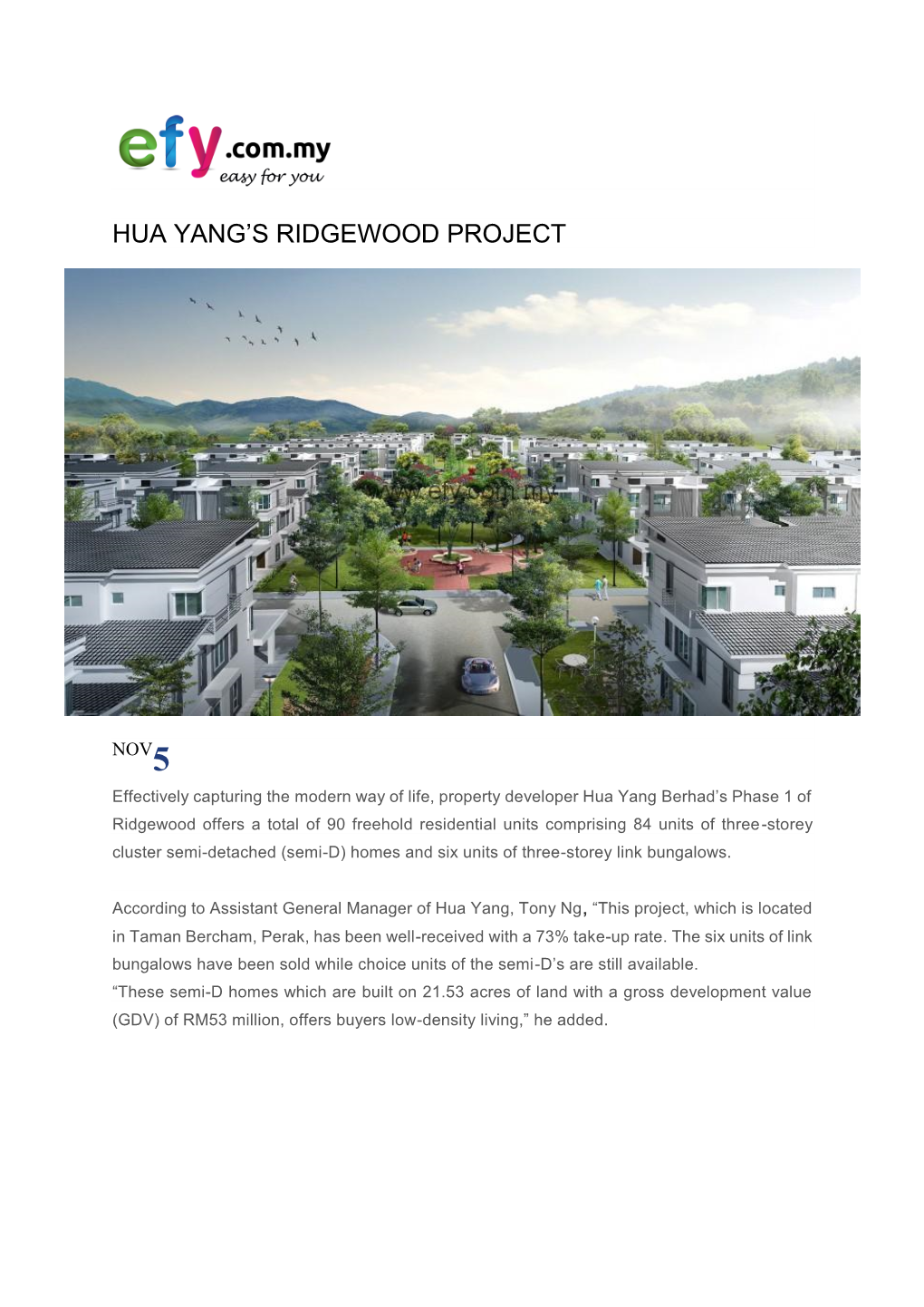 Hua Yang's Ridgewood Project