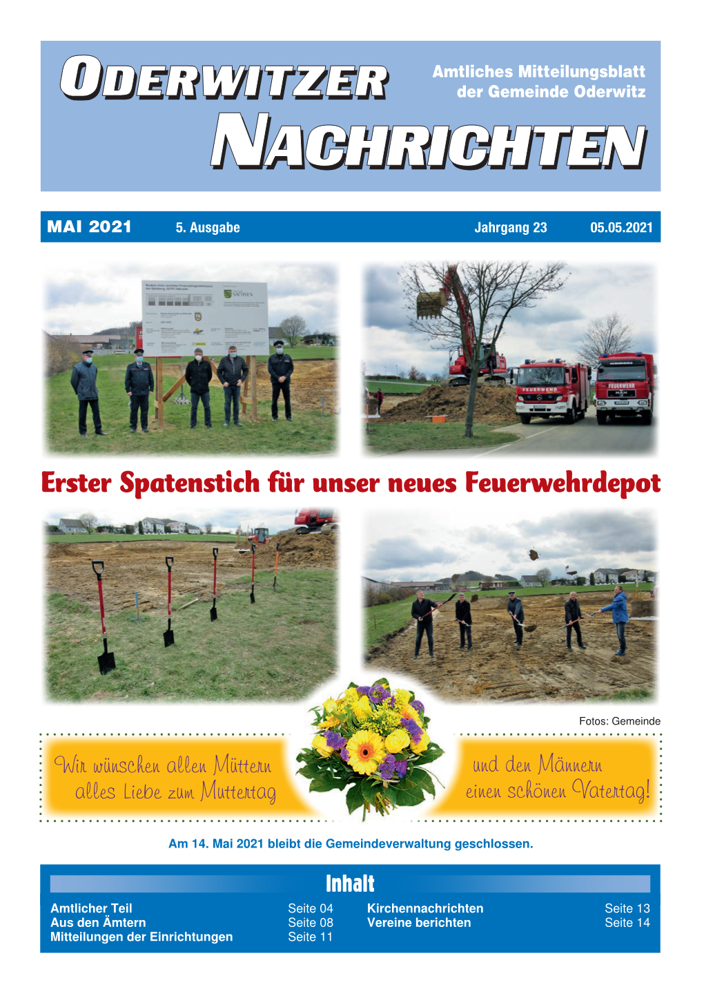 Erster Spatenstich Für Unser Neues Feuerwehrdepot