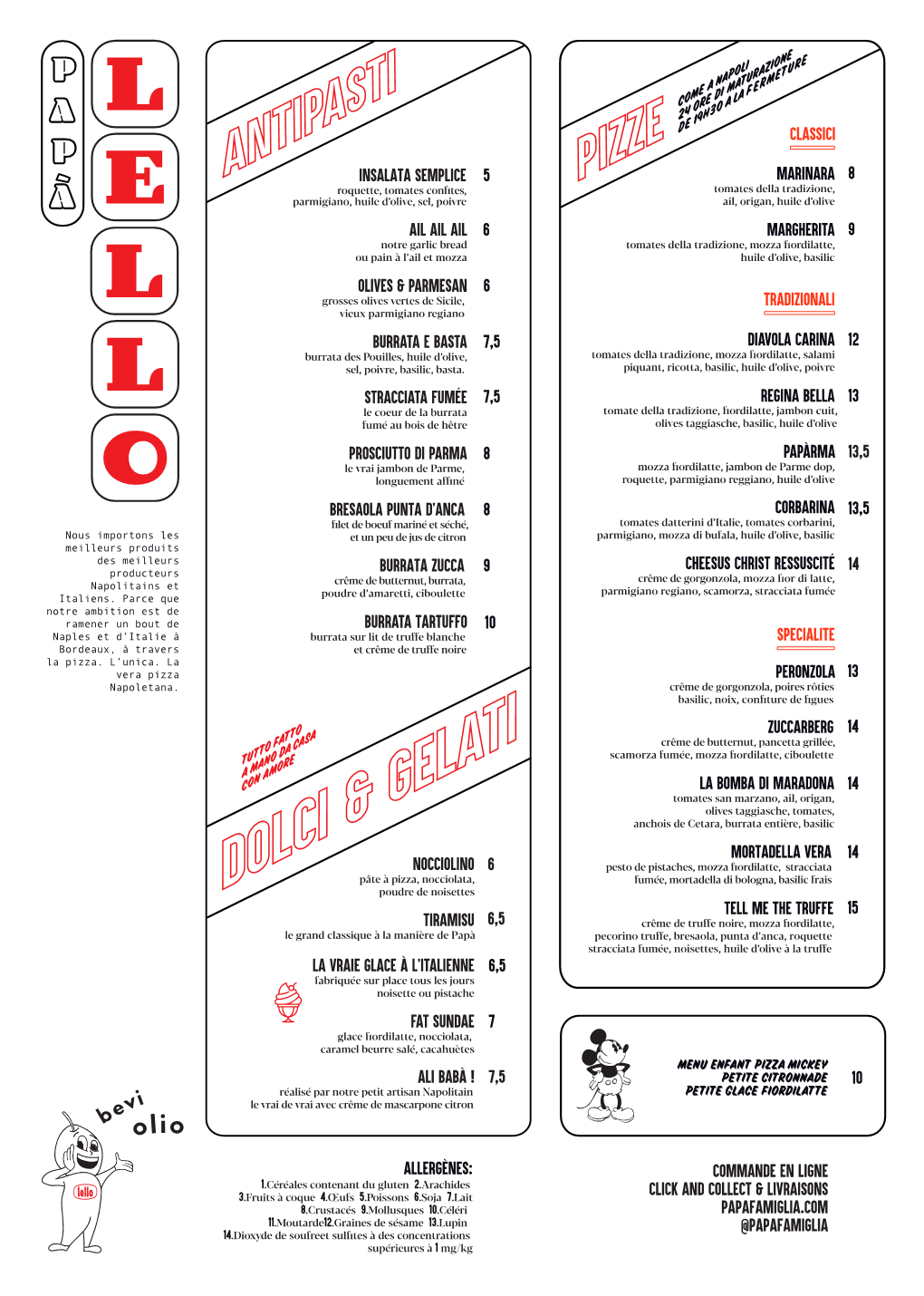 Menu Lello Hiver 2021 New