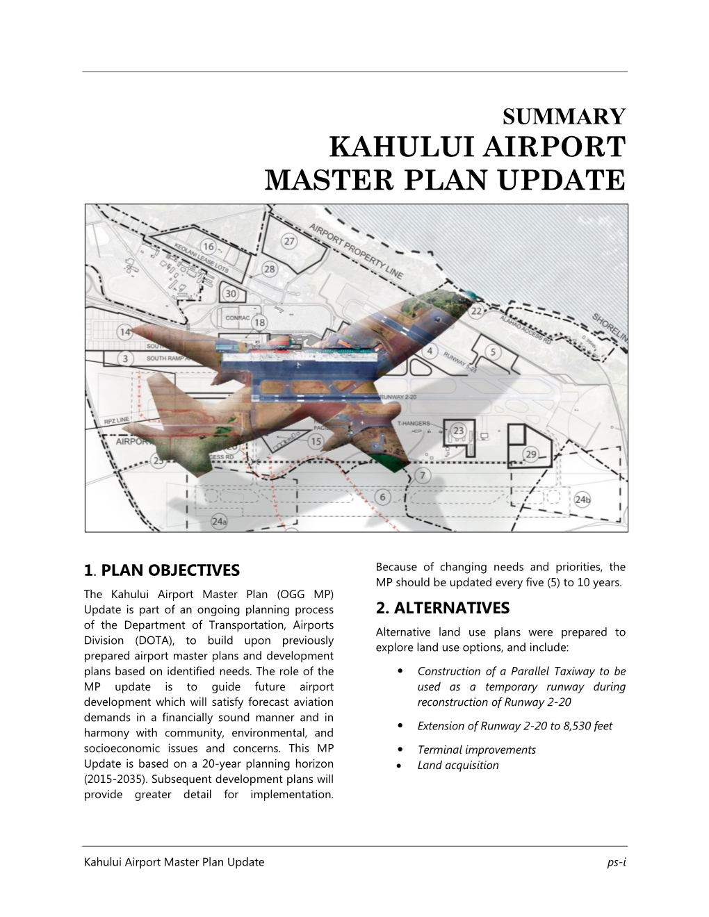 Kahului Airport Master Plan Update