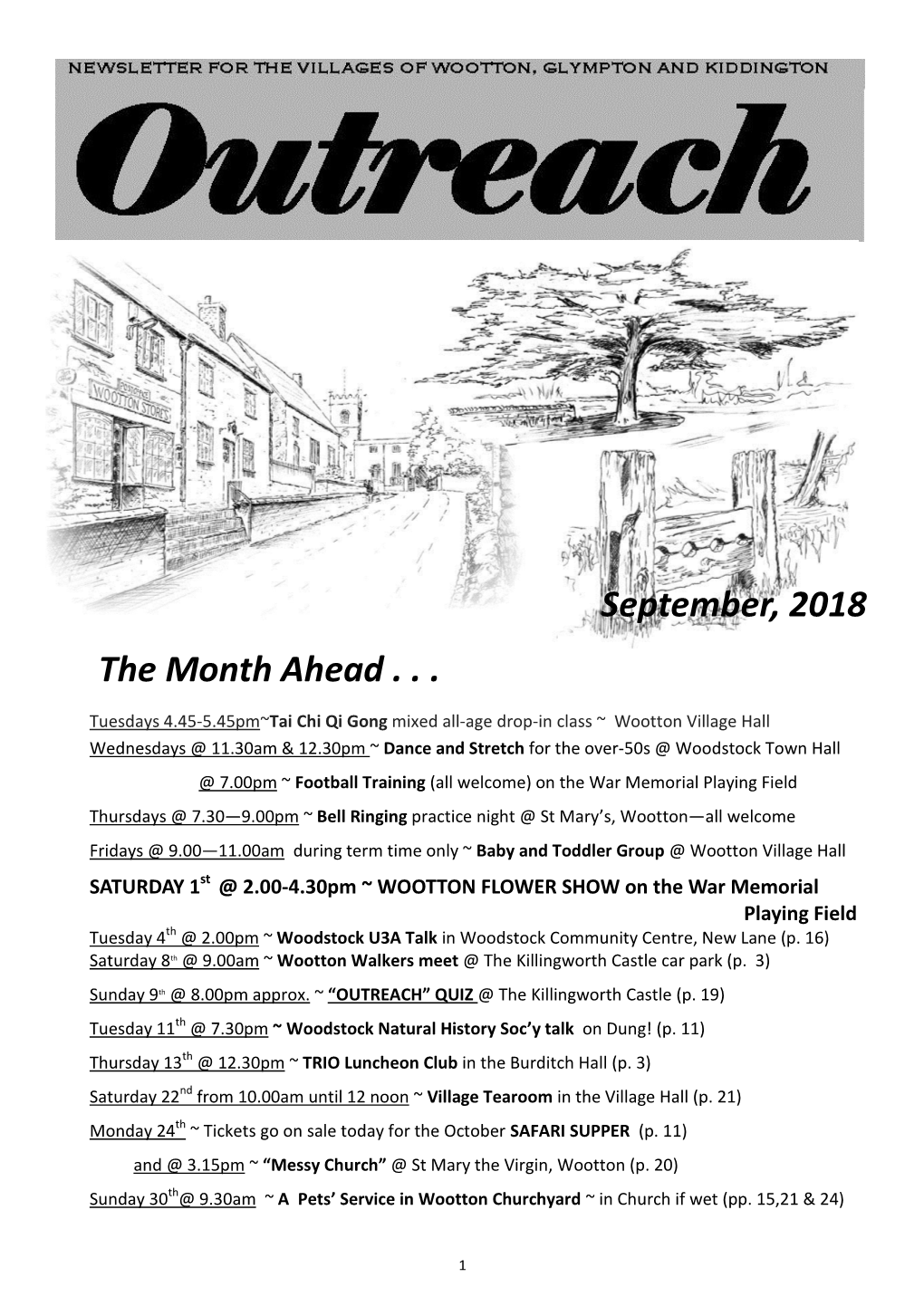 September, 2018 the Month Ahead