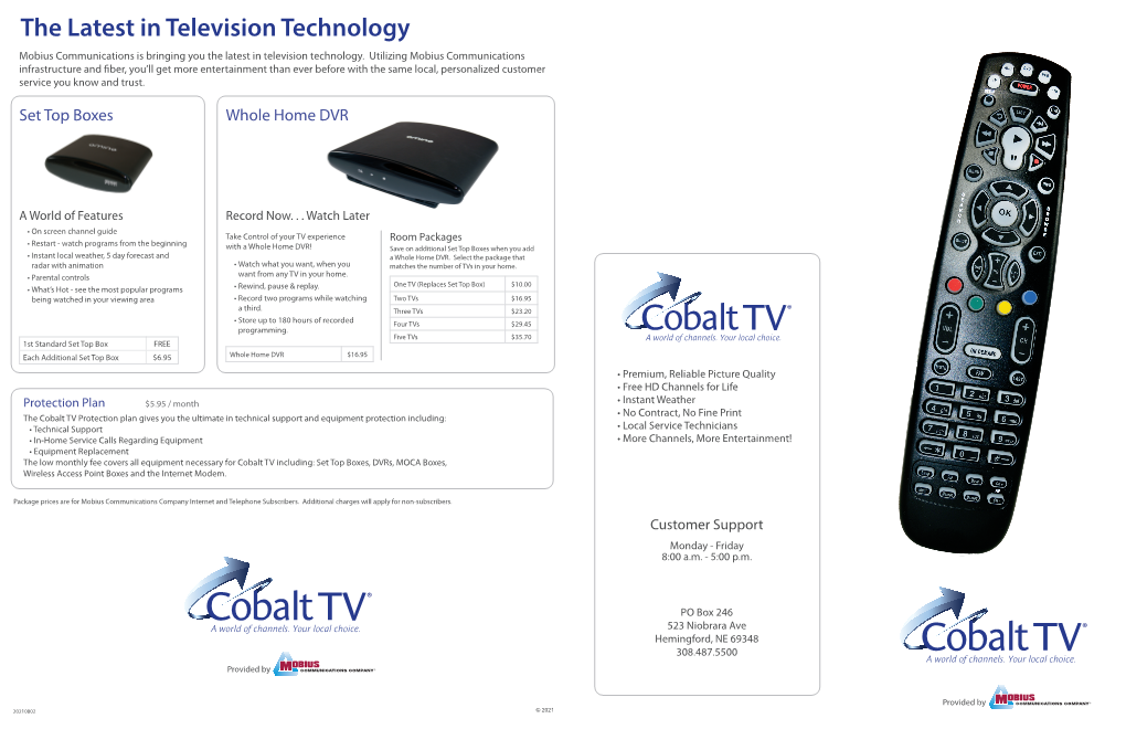 Cobalt TV Brochure