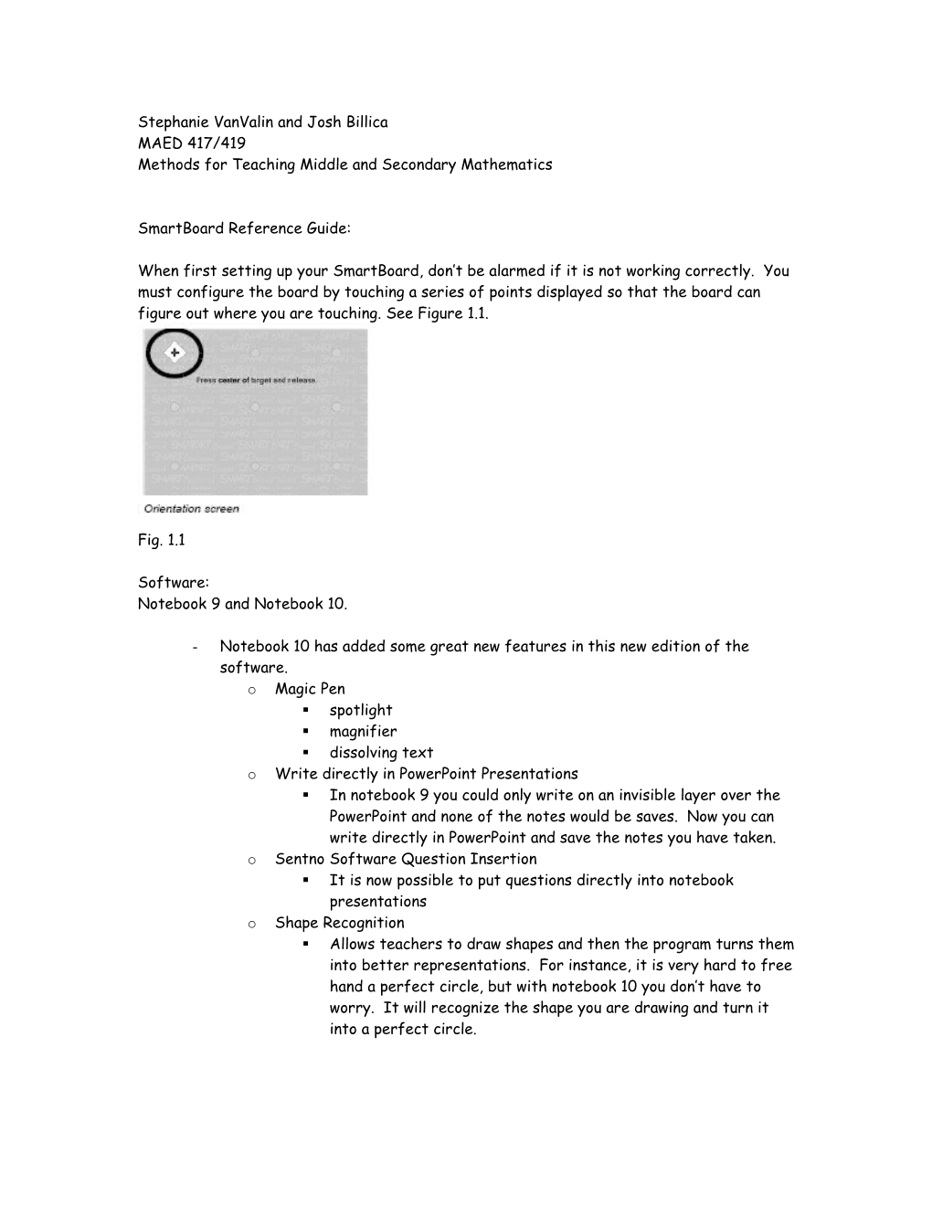 Smartboard Reference Guide