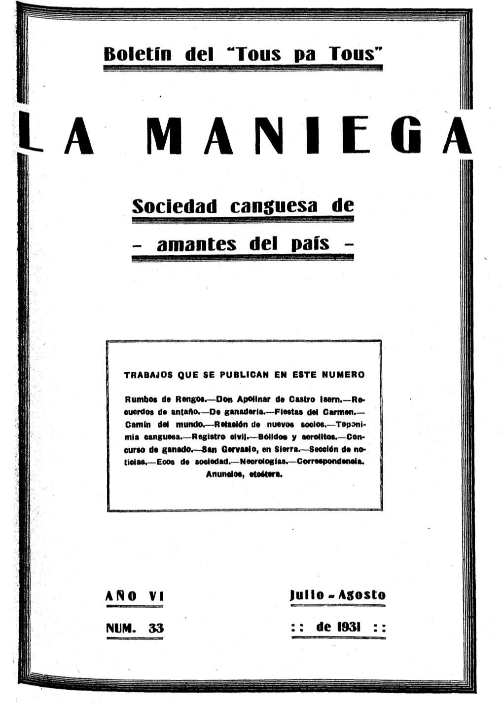 La Maniega [1931,07,33].Pdf