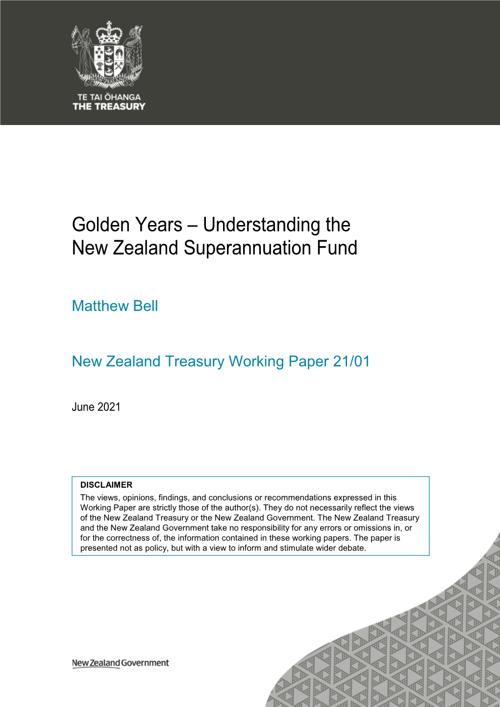 Golden Years – Understanding the New Zealand Superannuation Fund