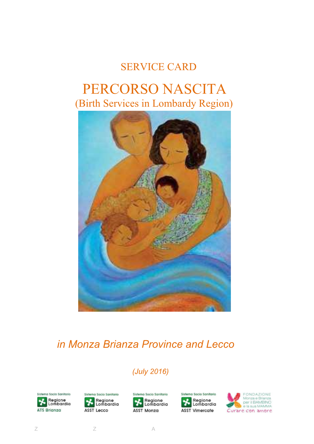 PERCORSO NASCITA (Birth Services in Lombardy Region)