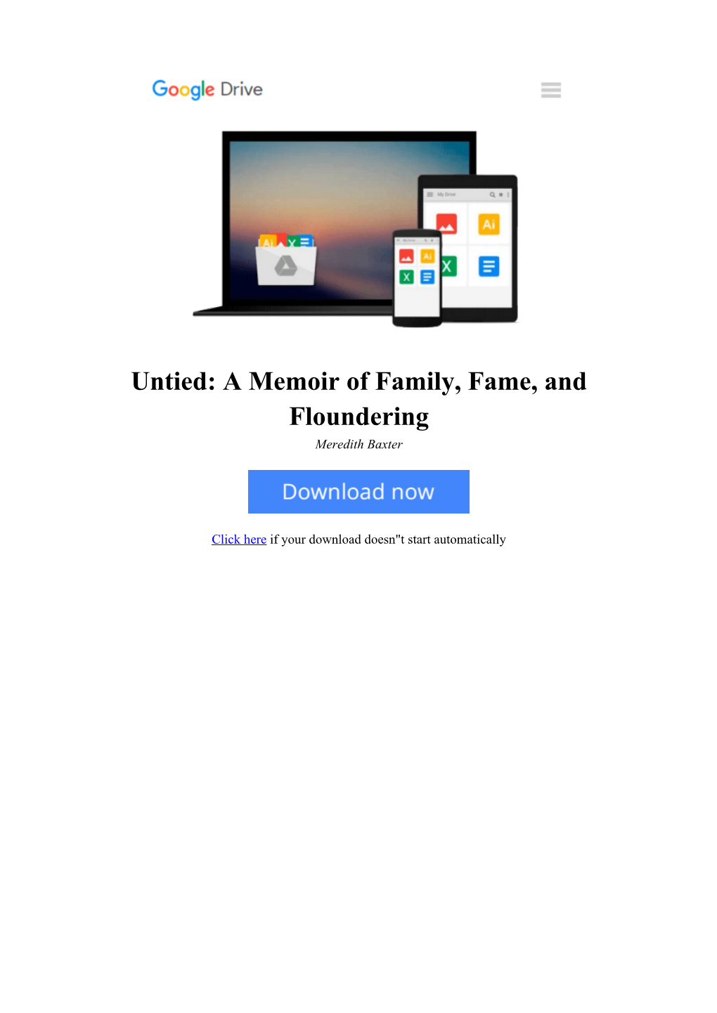 Untied: a Memoir of Family, Fame, and Floundering by Meredith Baxter for Online Ebook