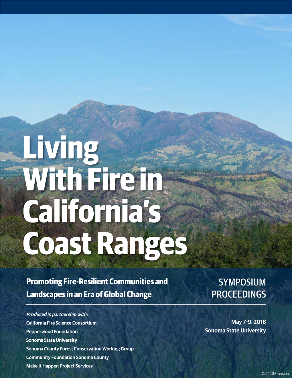 Living with Fire in California's Coast Ranges