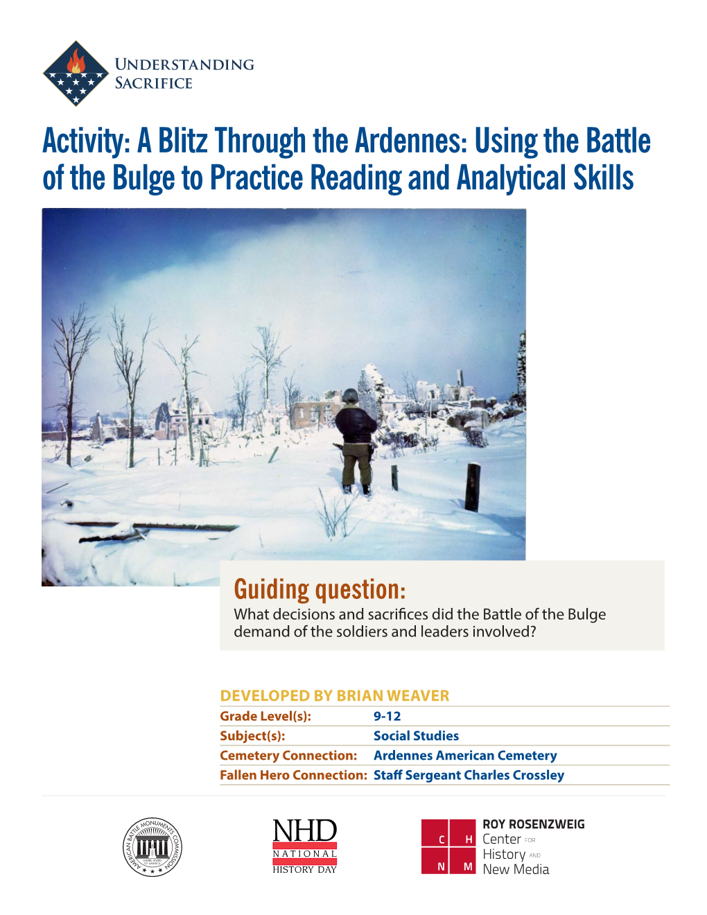 A Blitz Through the Ardennes: Using the Battle of the Bulge to Practice Reading and Analytical Skills