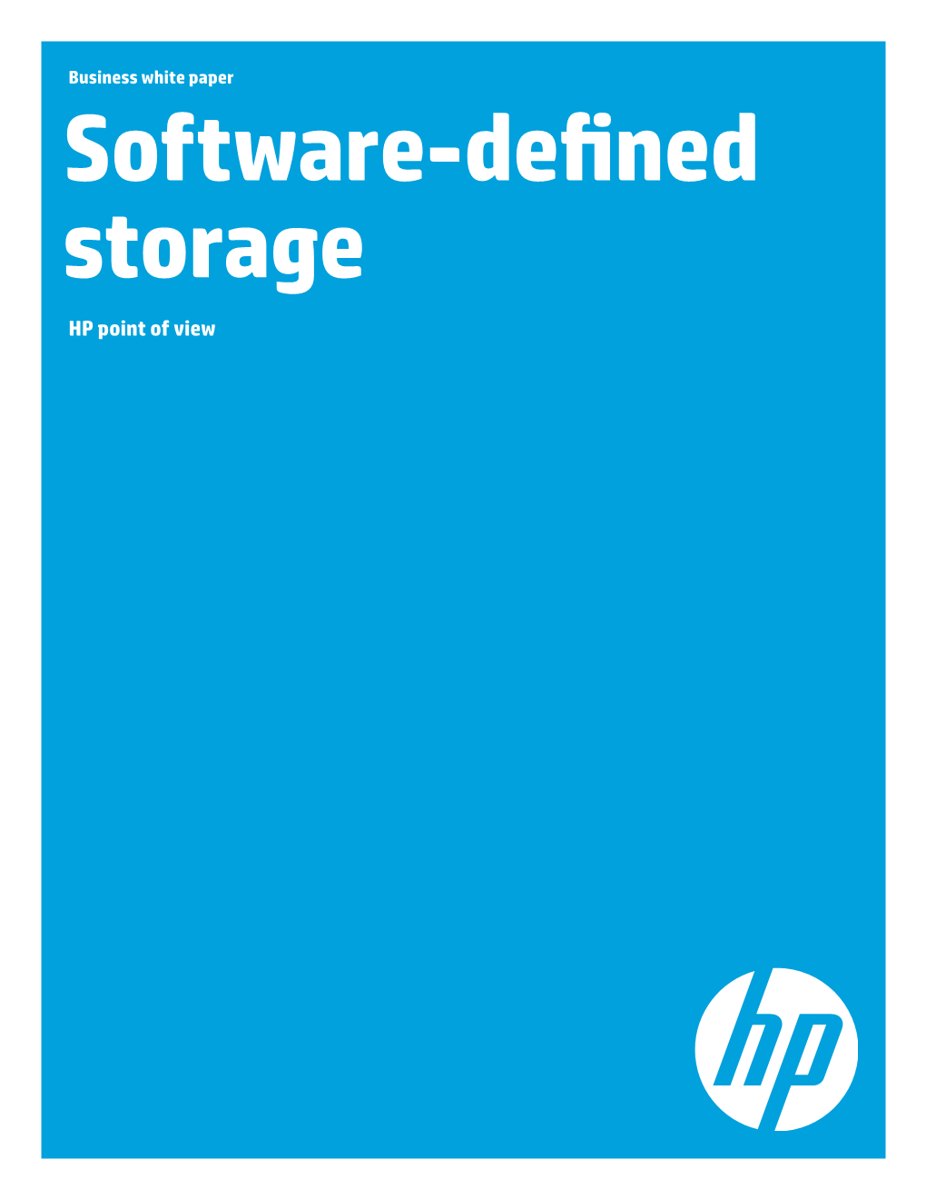 Software-Defined Storage