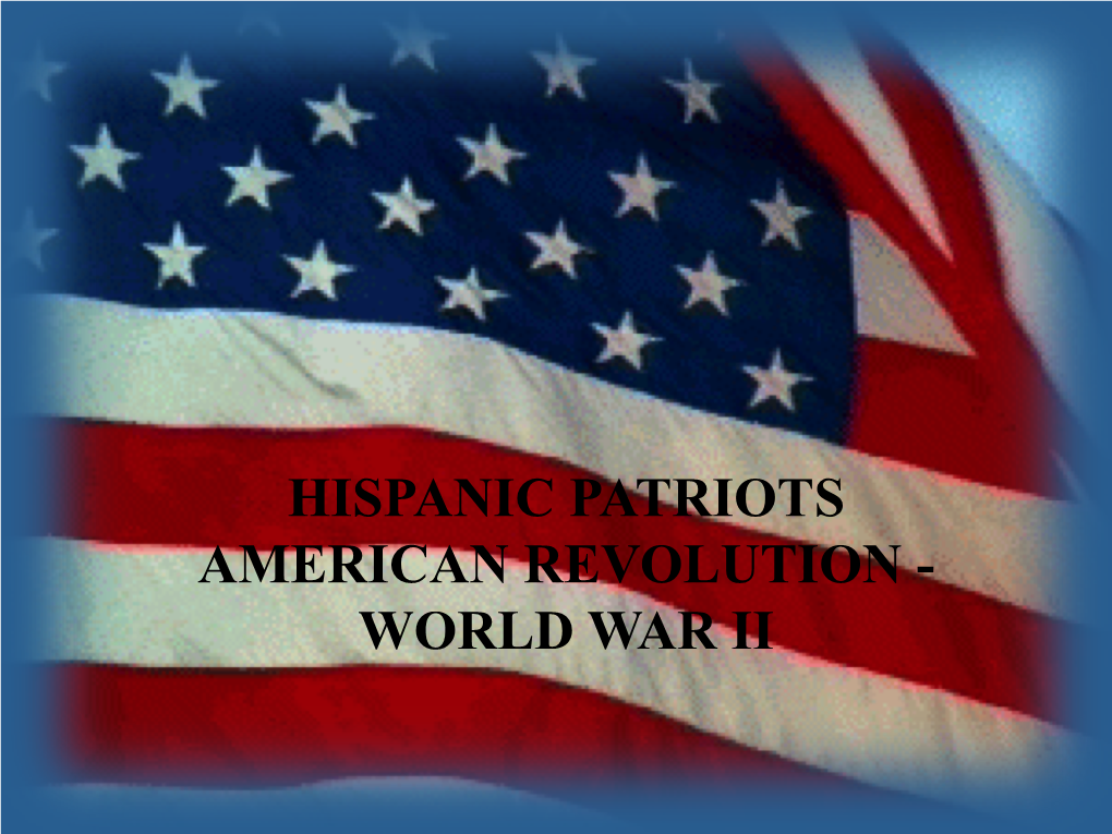 Hispanic Patriots American Revolution - World War Ii King Carlos Iii King of Spain Spain’S Contribution to the American Revolution