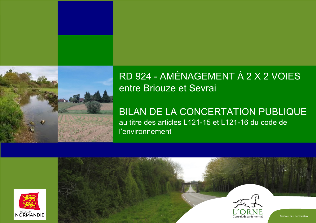 RD 924 Briouze-Sevrai – Bilan De La Concertation