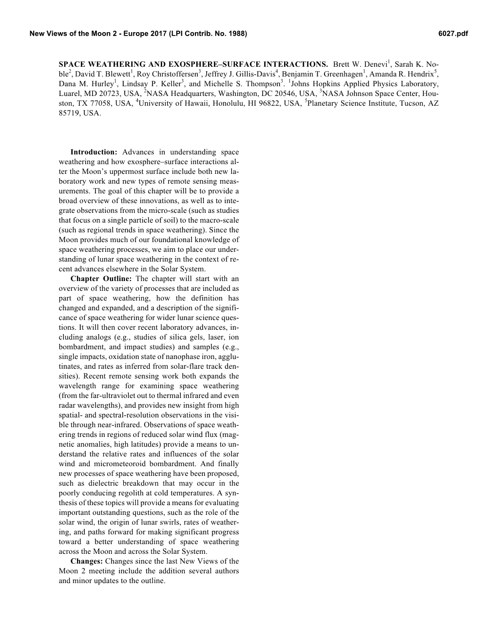 Space Weathering and Exosphere–Surface Interactions