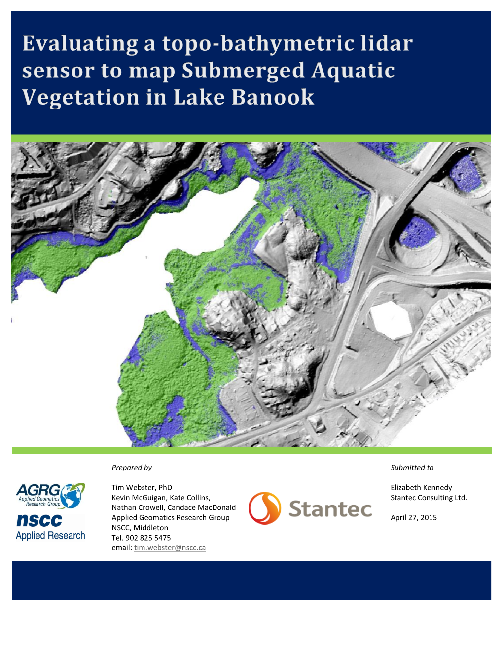 Bathymetric Lidar Mapping of Submerged Aquatic Vegetation