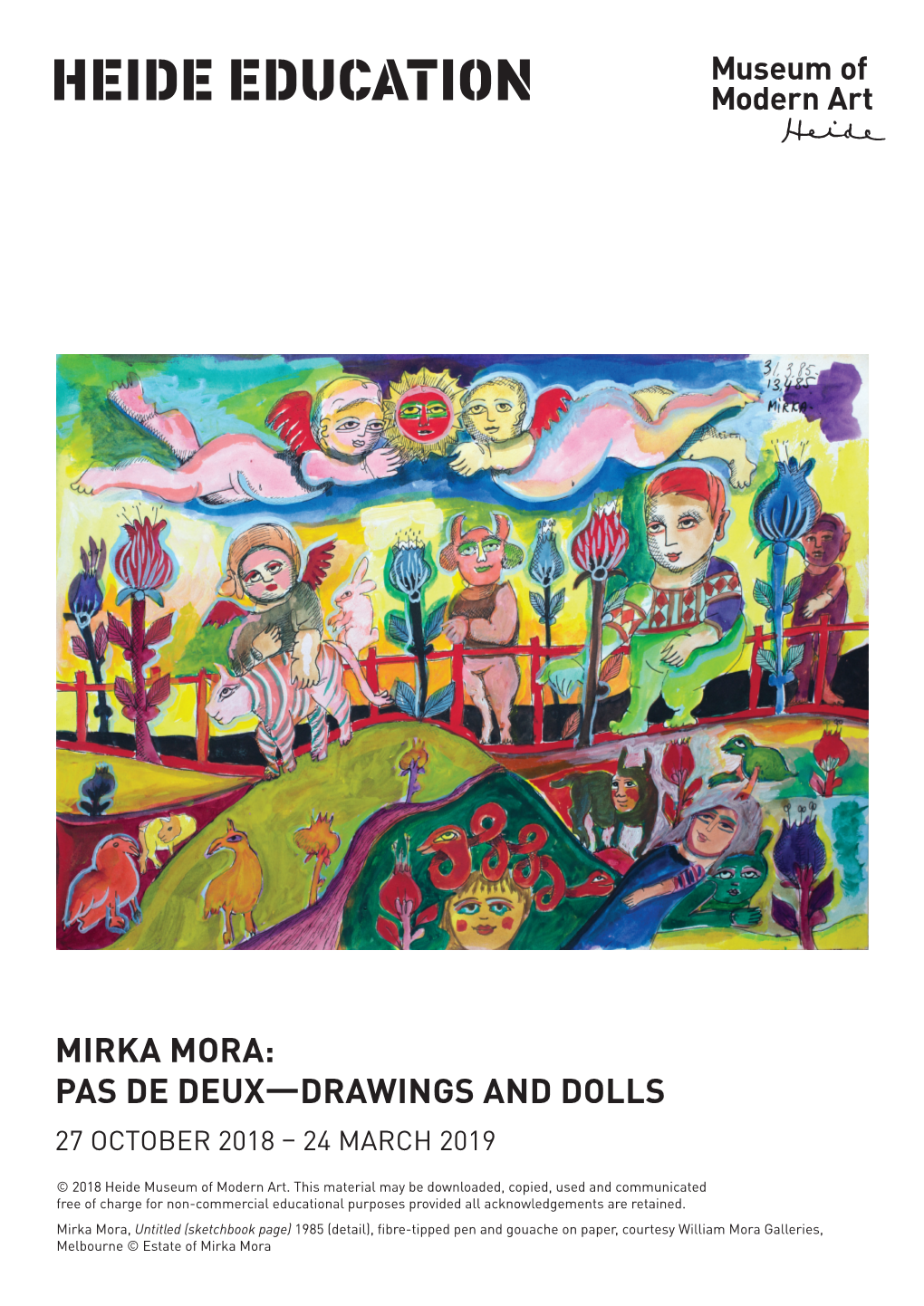 Mirka Mora: Pas De Deux—Drawings and Dolls 27 October 2018 – 24 March 2019