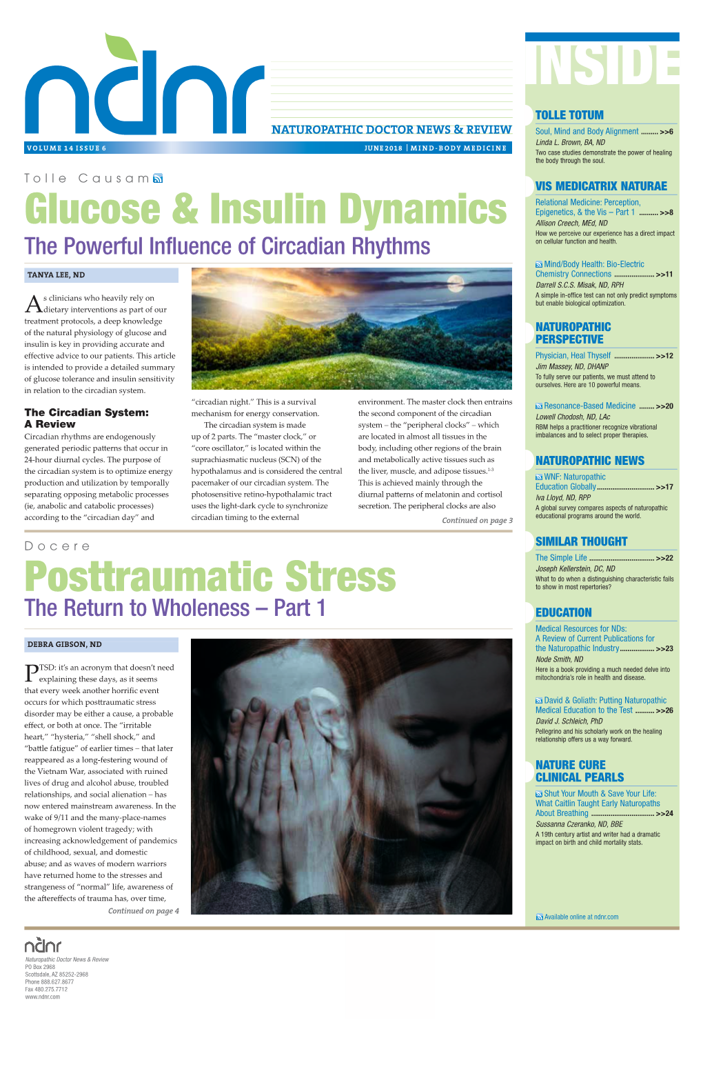 Posttraumatic Stress Glucose & Insulin Dynamics