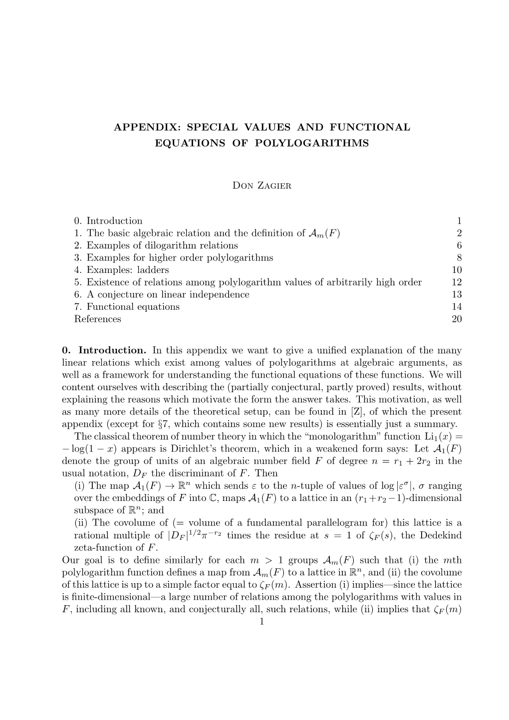 Special Values and Functional Equations of Polylogarithms