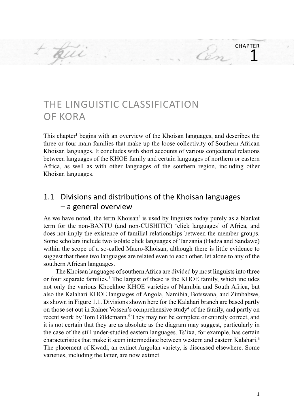 The Linguistic Classification of Kora