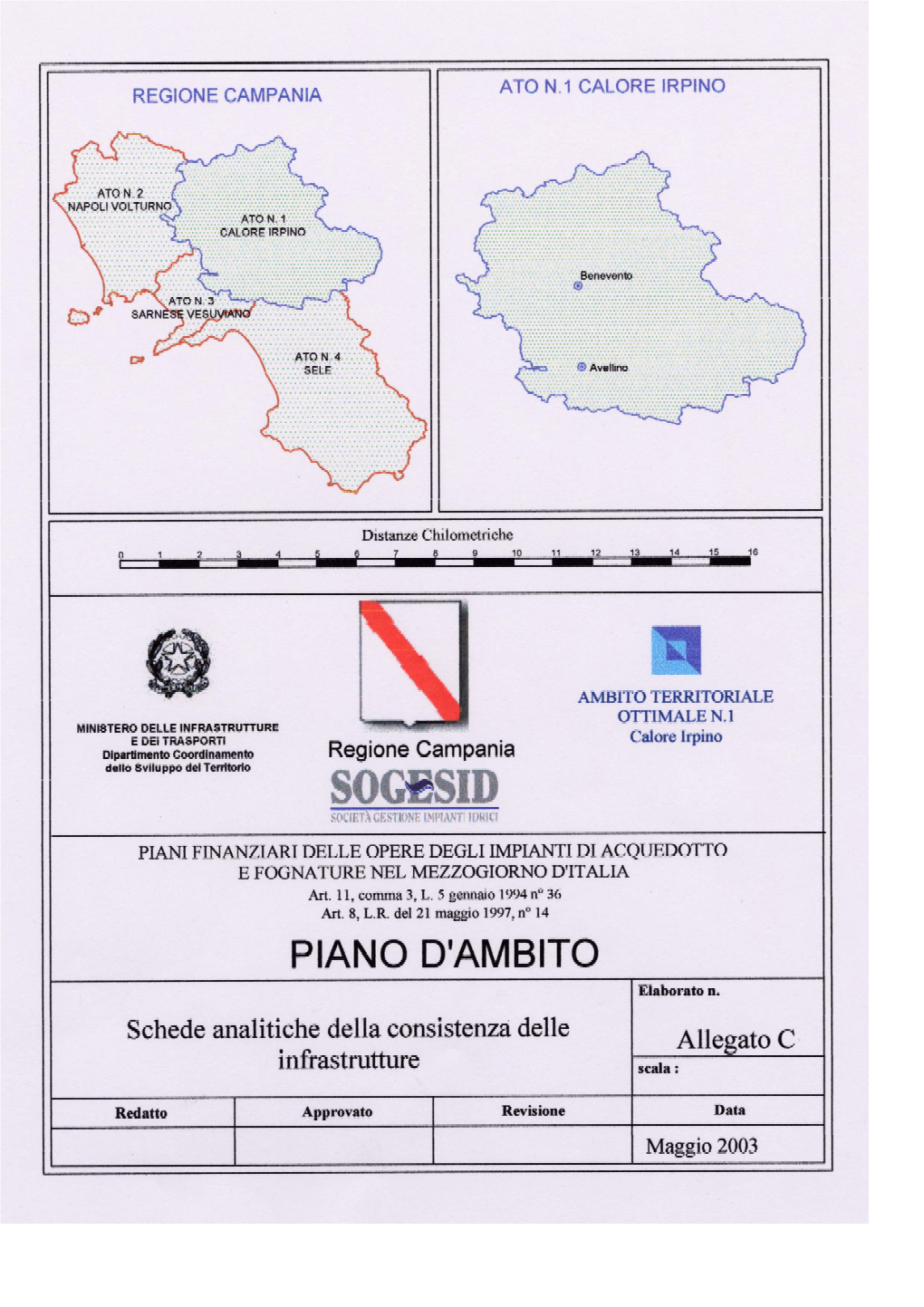 Schede Analitiche Della Consistenza Delle Infrastrutture