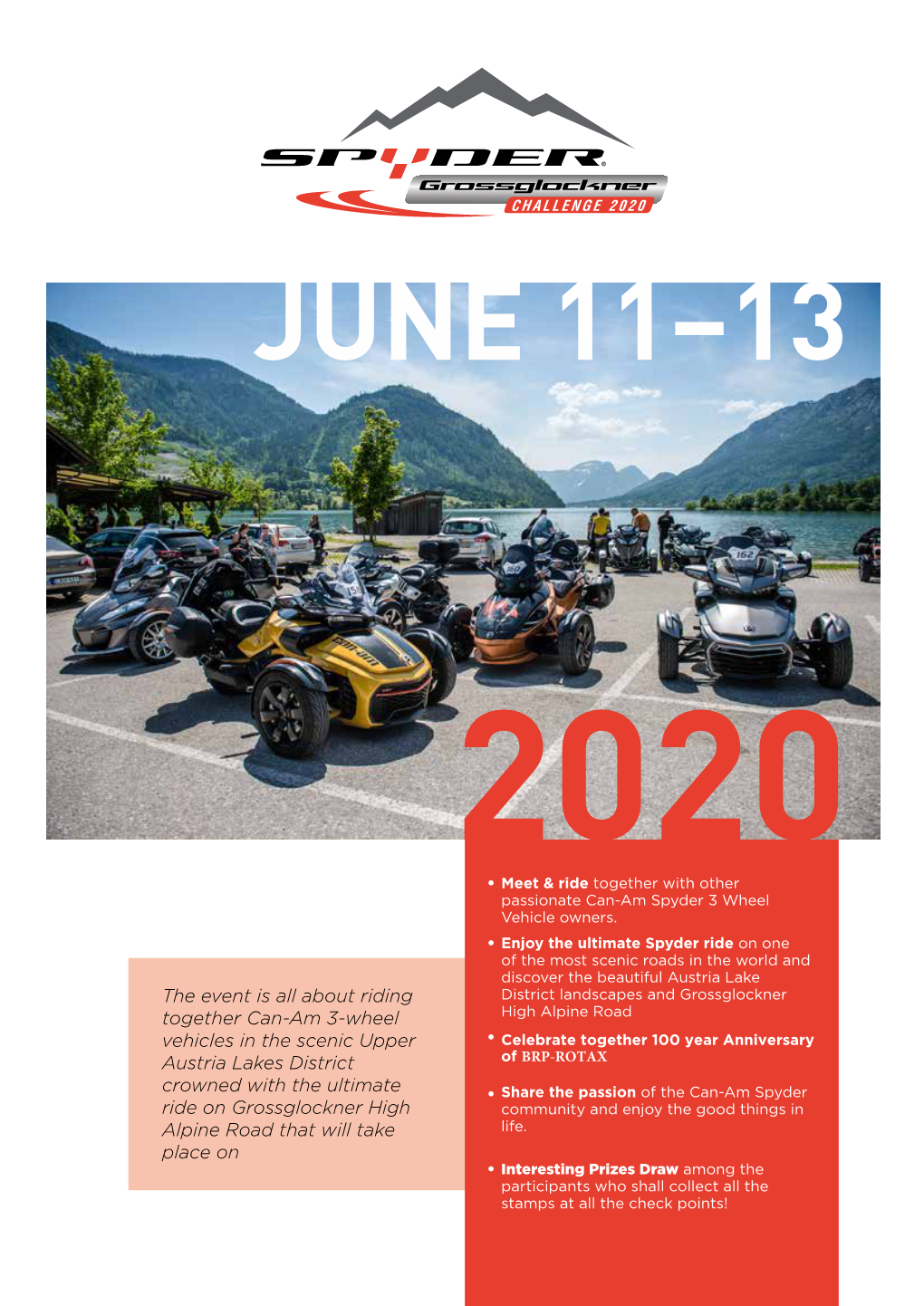 Program 2020 Spyder Grossglockner Challenge EN