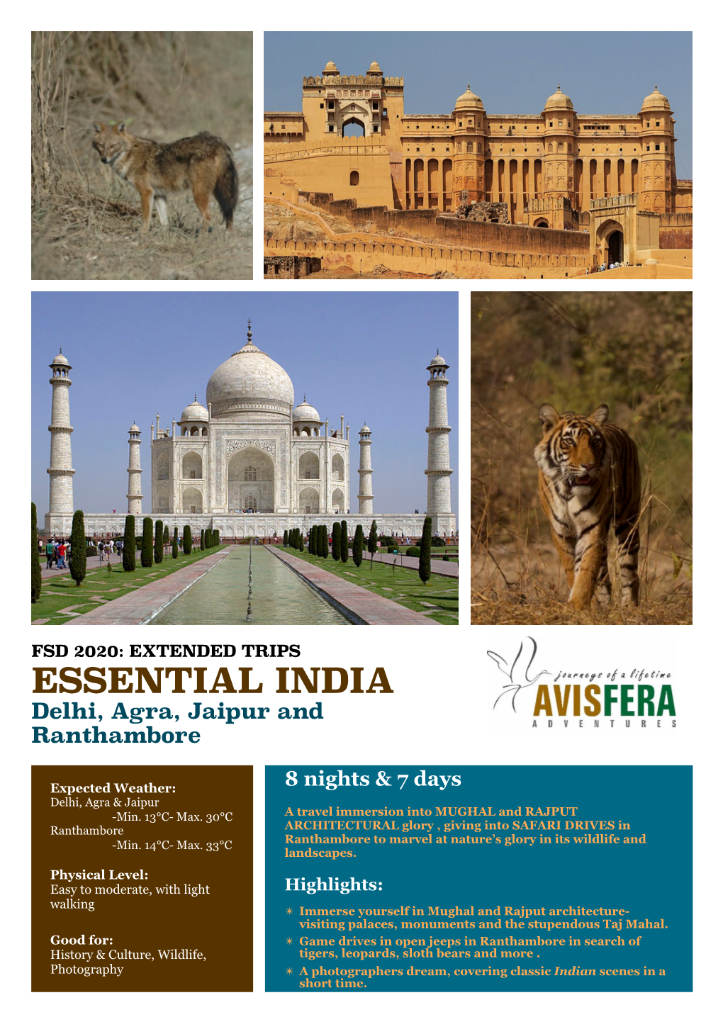 ESSENTIAL INDIA Delhi, Agra, Jaipur and Ranthambore