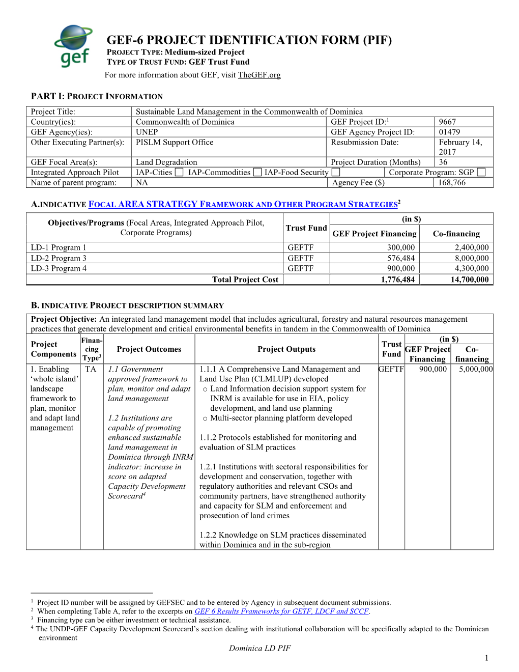 Financing Plan (In Us$)