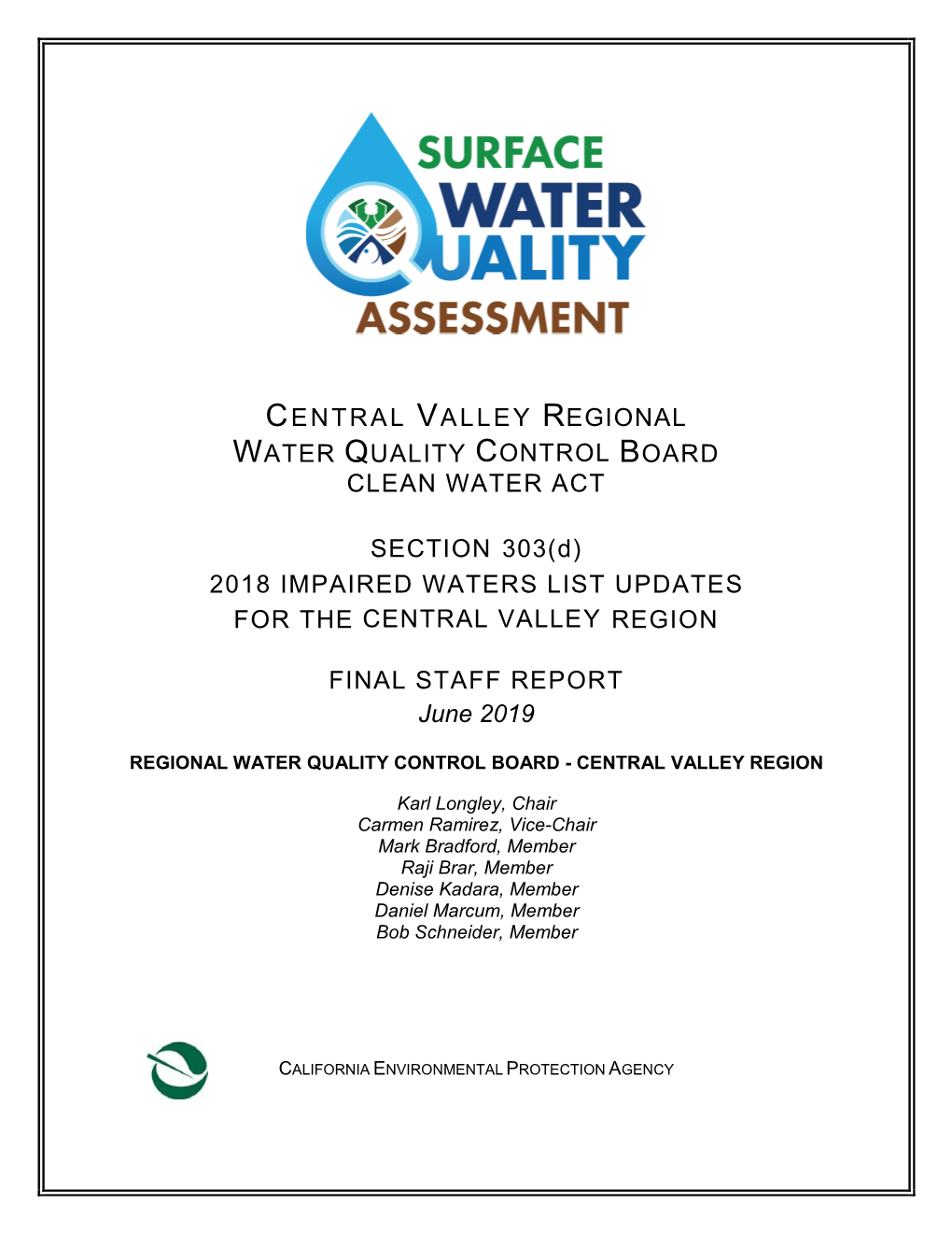 Central Valley Regional Water Quality Control Board Clean Water Act