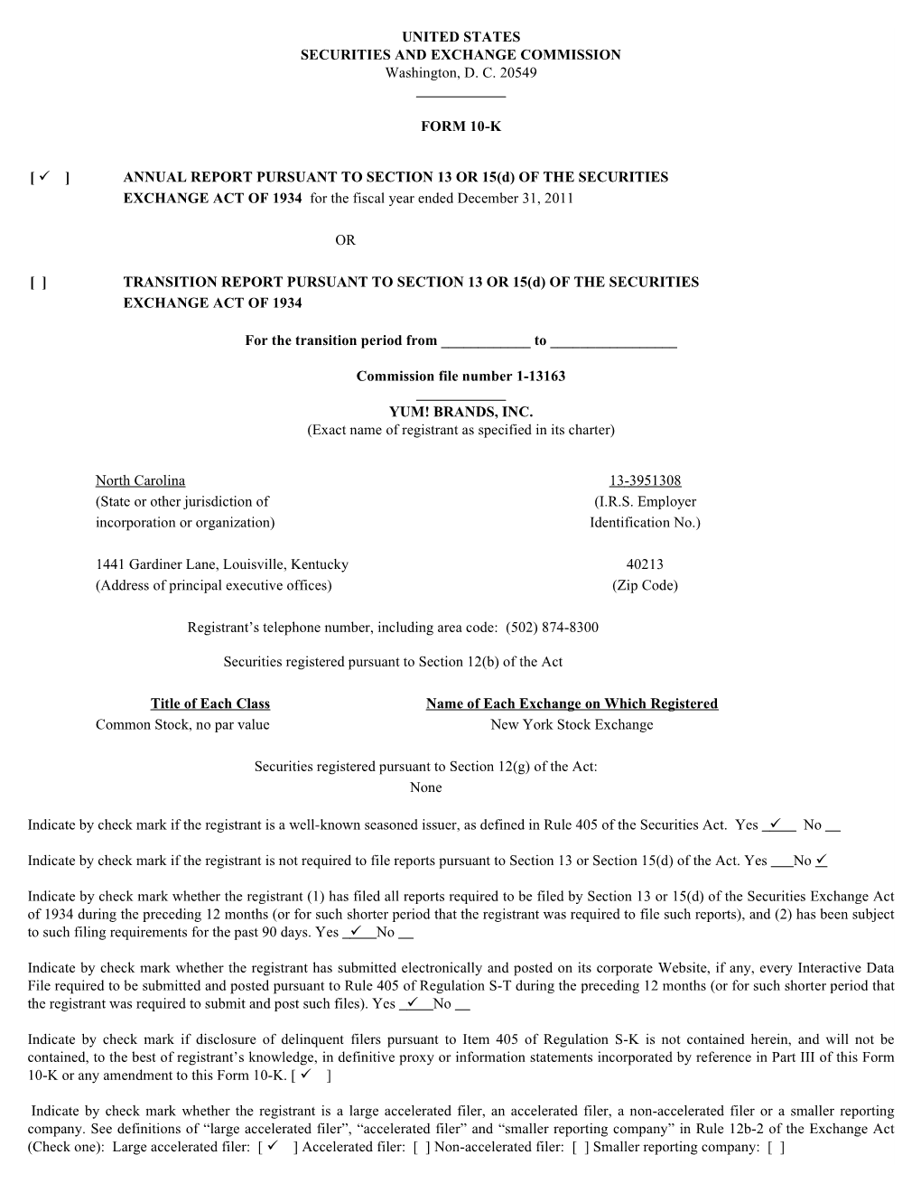 UNITED STATES SECURITIES and EXCHANGE COMMISSION Washington, D