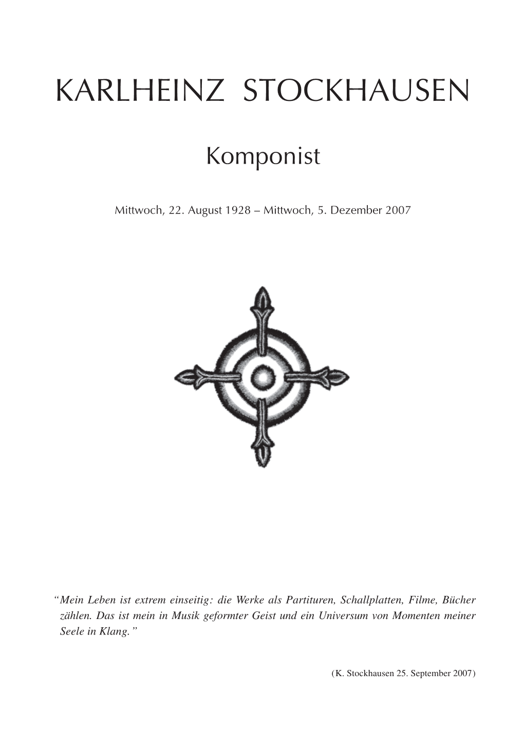 Karlheinz Stockhausen: Werkverzeichnis German (PDF)