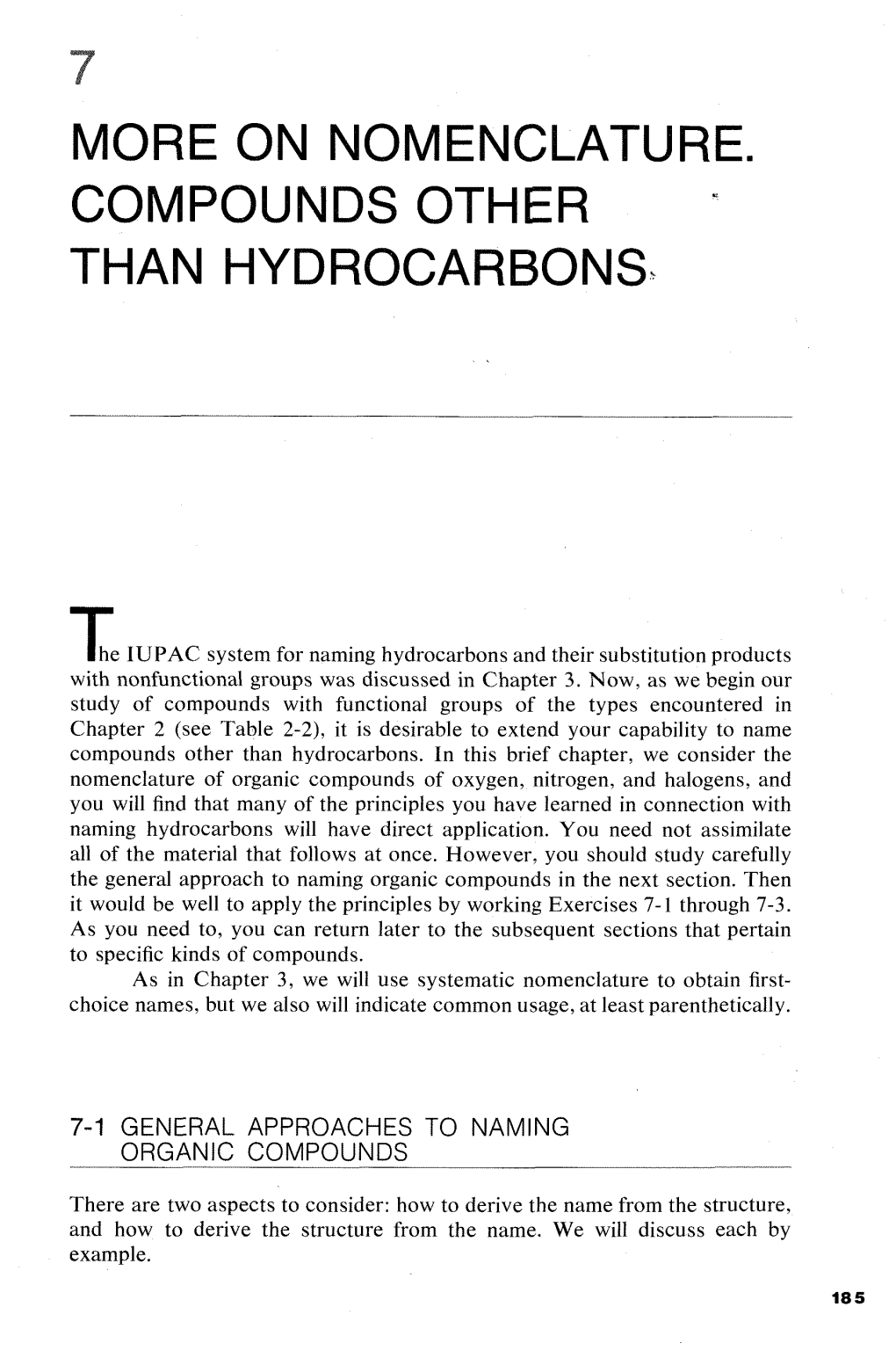 On Nomenclature. Compounds Other Than Hydrocarbons%