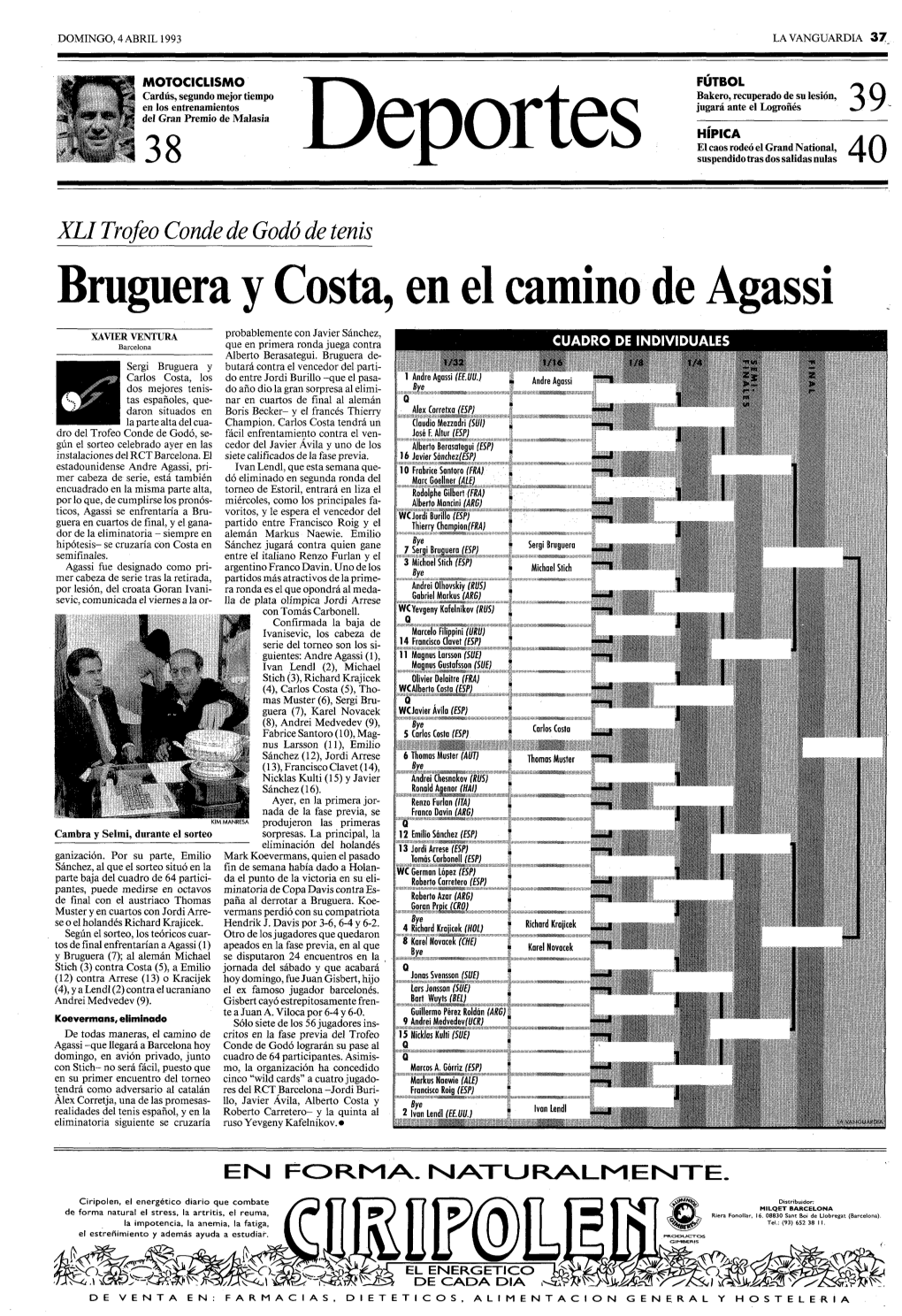 Bruguera Y Costa, En El Camino De Agassi