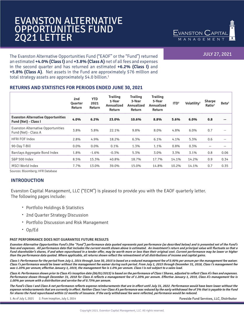 2Q21 EAOF Letter