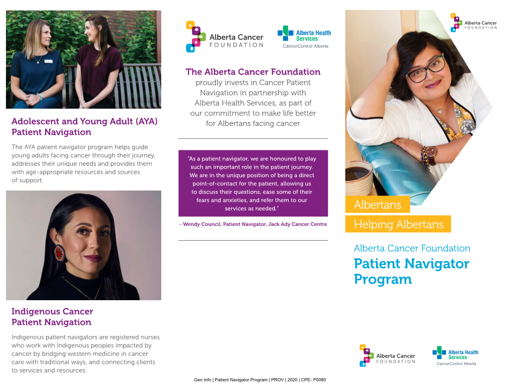 Cancer Patient Navigator Program