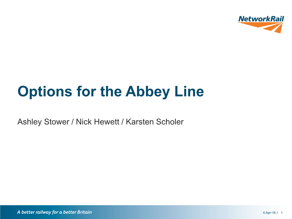 Abbey Line Enhancements