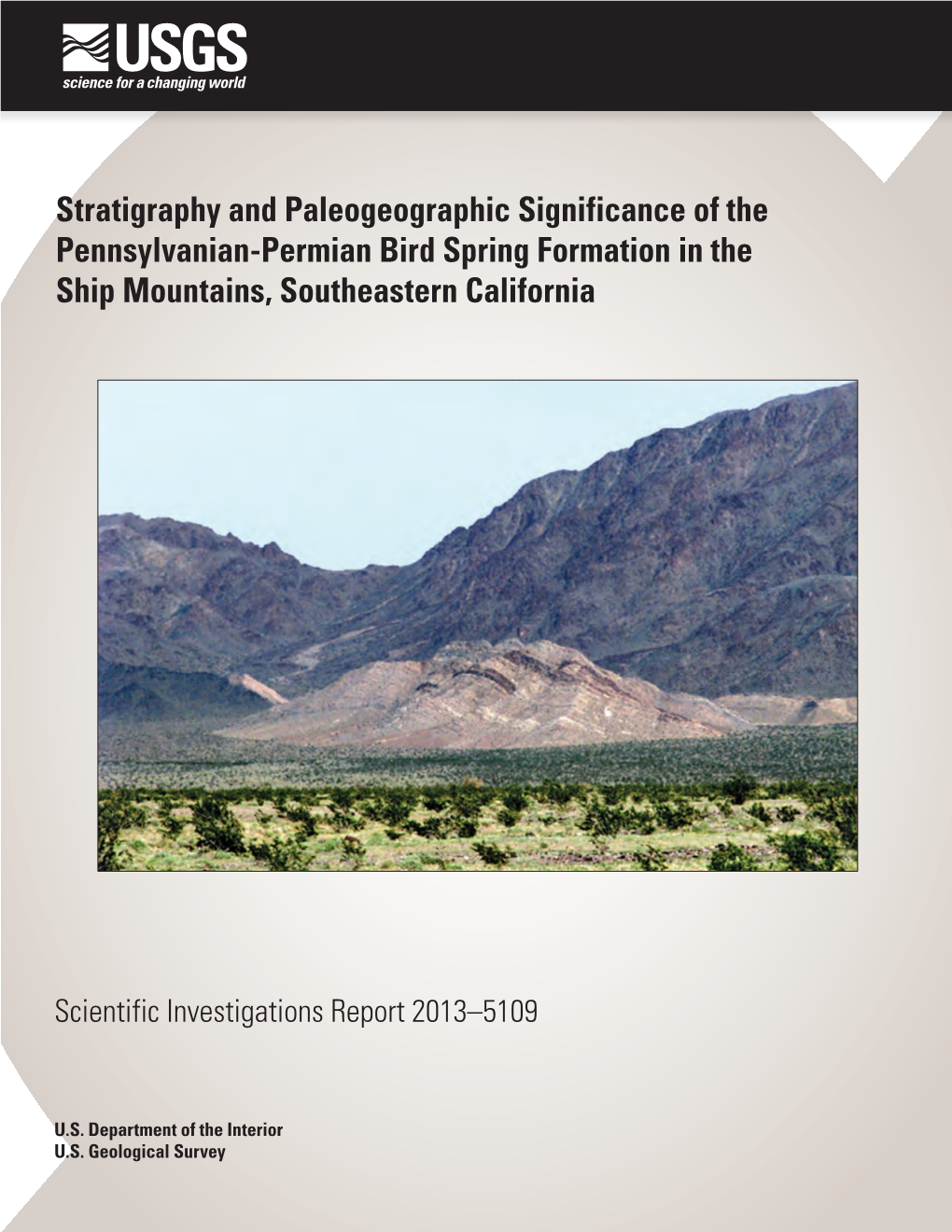 Stratigraphy and Paleogeographic Significance of the Pennsylvanian-Permian Bird Spring Formation in the Ship Mountains, Southeastern California