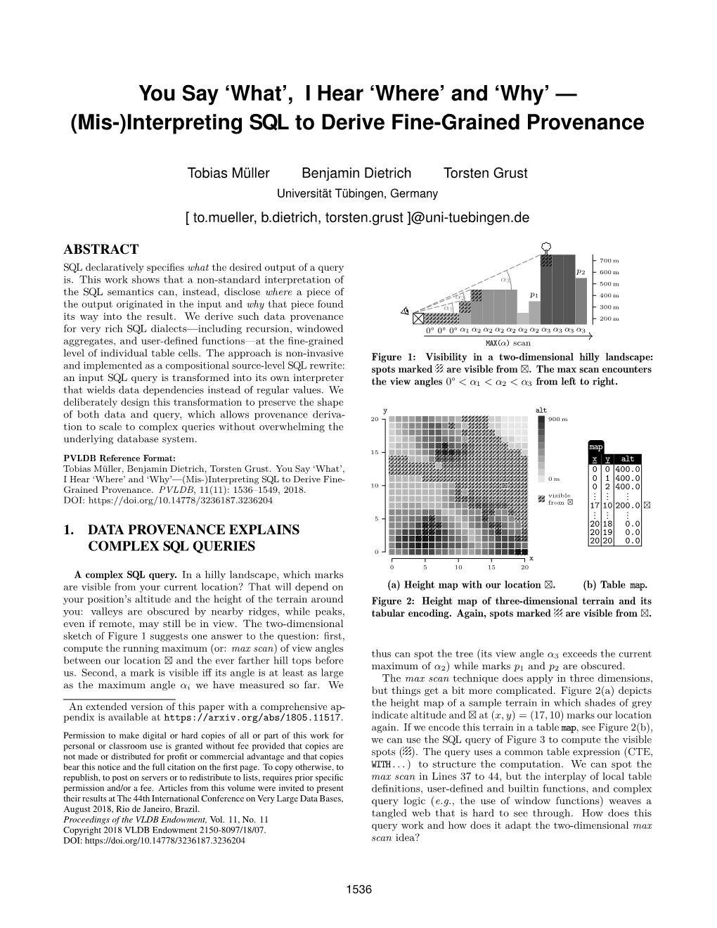 Interpreting SQL to Derive Fine-Grained Provenance