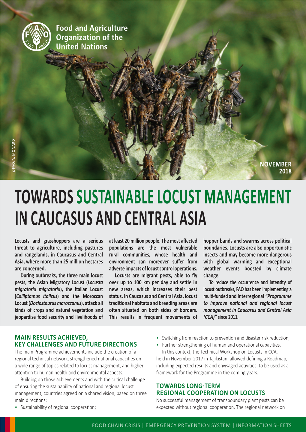 Towards Sustainable Locust Management in Caucasus and Central Asia