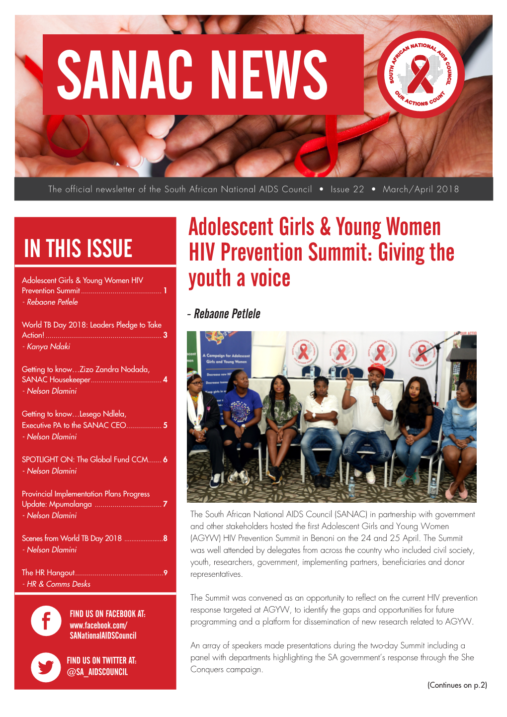 Adolescent Girls & Young Women HIV Prevention Summit