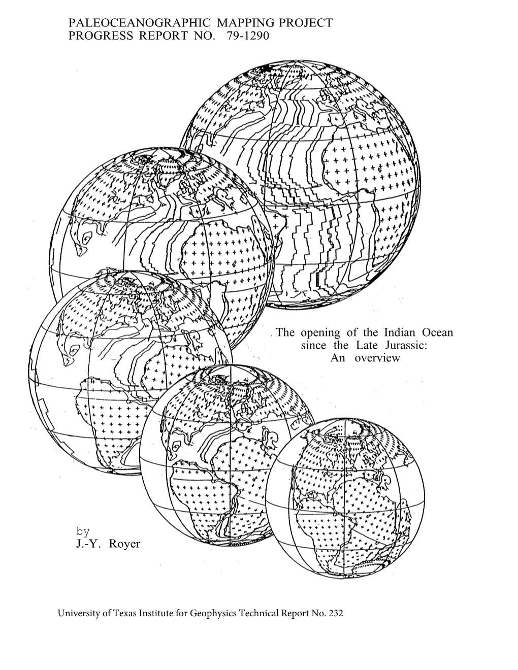 Paleoceanographic Mapping Project Progress Report No