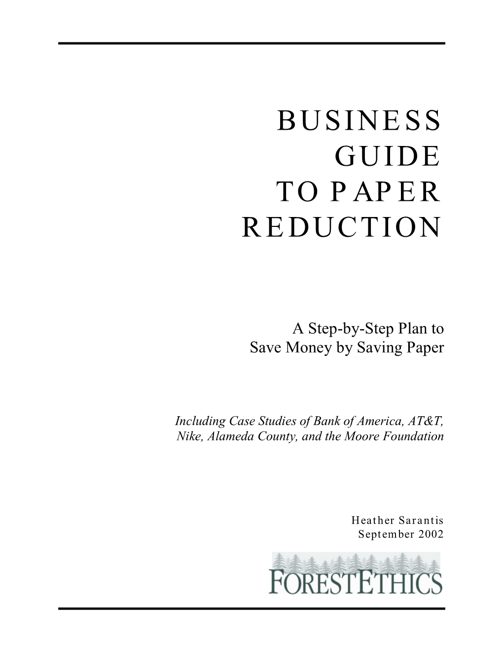 Business Guide to Paper Reduction