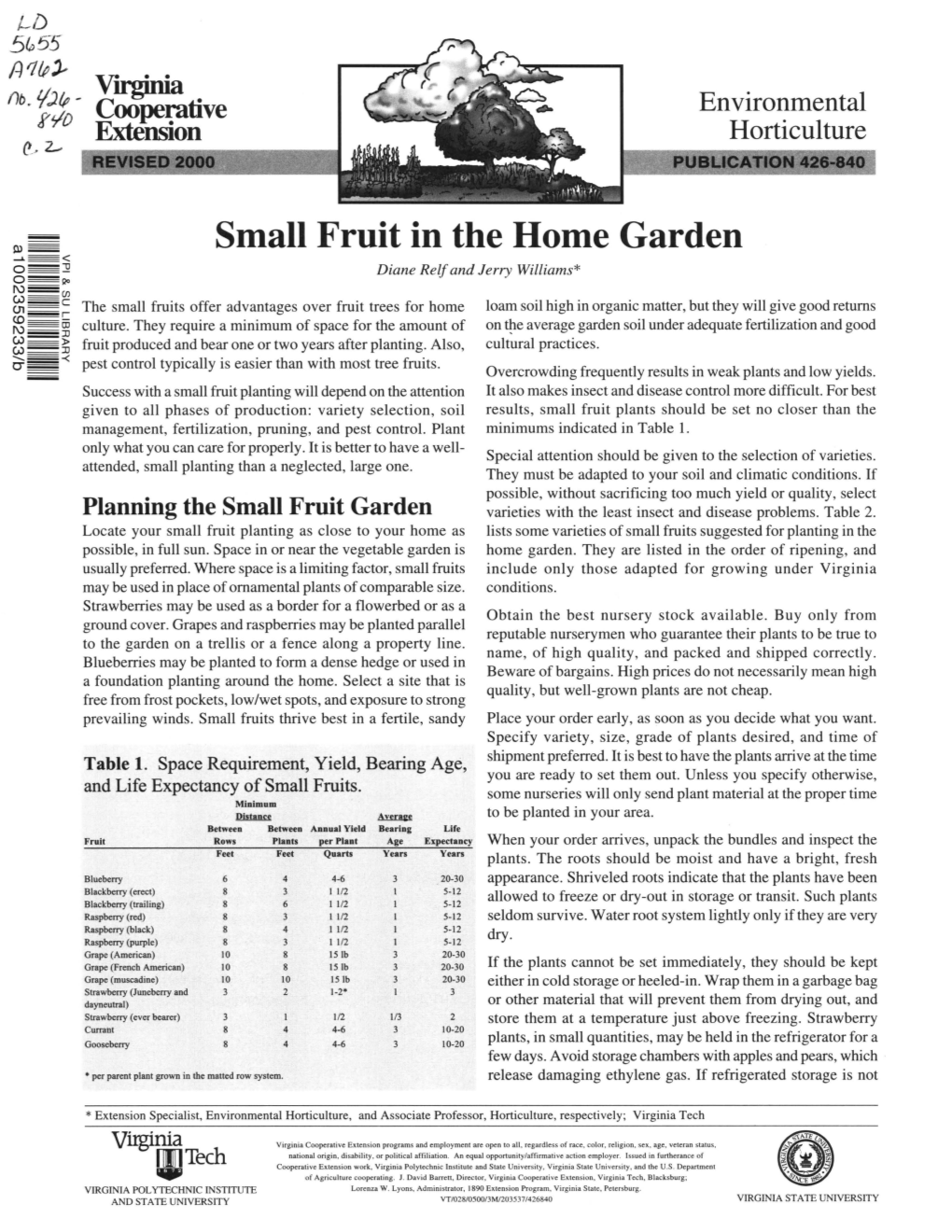 Currants and Gooseberries the Rate of 112 Pound Per Plant