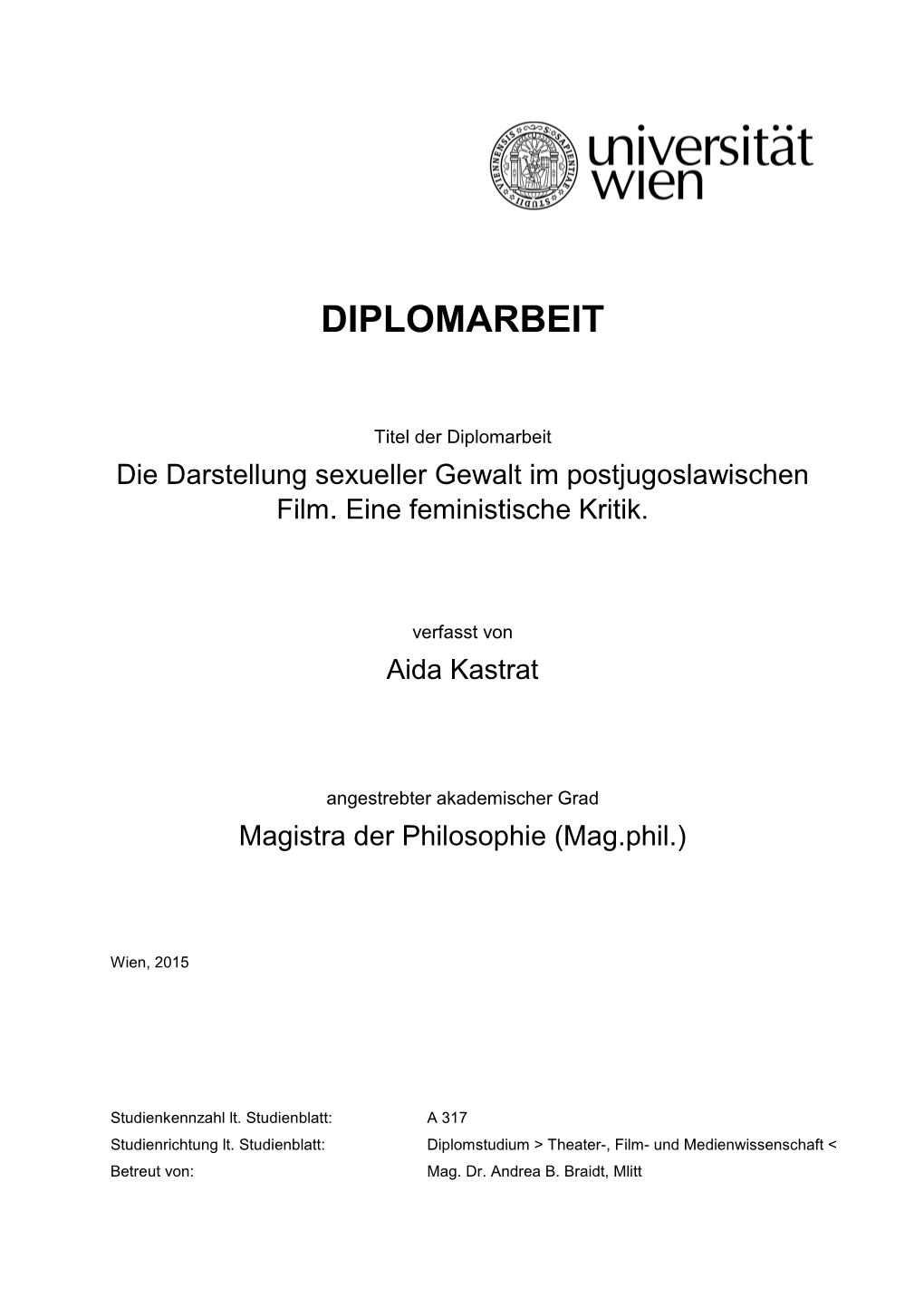 Diplomarbeit