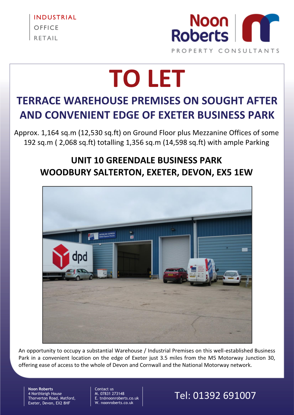 Unit 10 Greendale Business Park Woodbury Salterton, Exeter, Devon, Ex5 1Ew