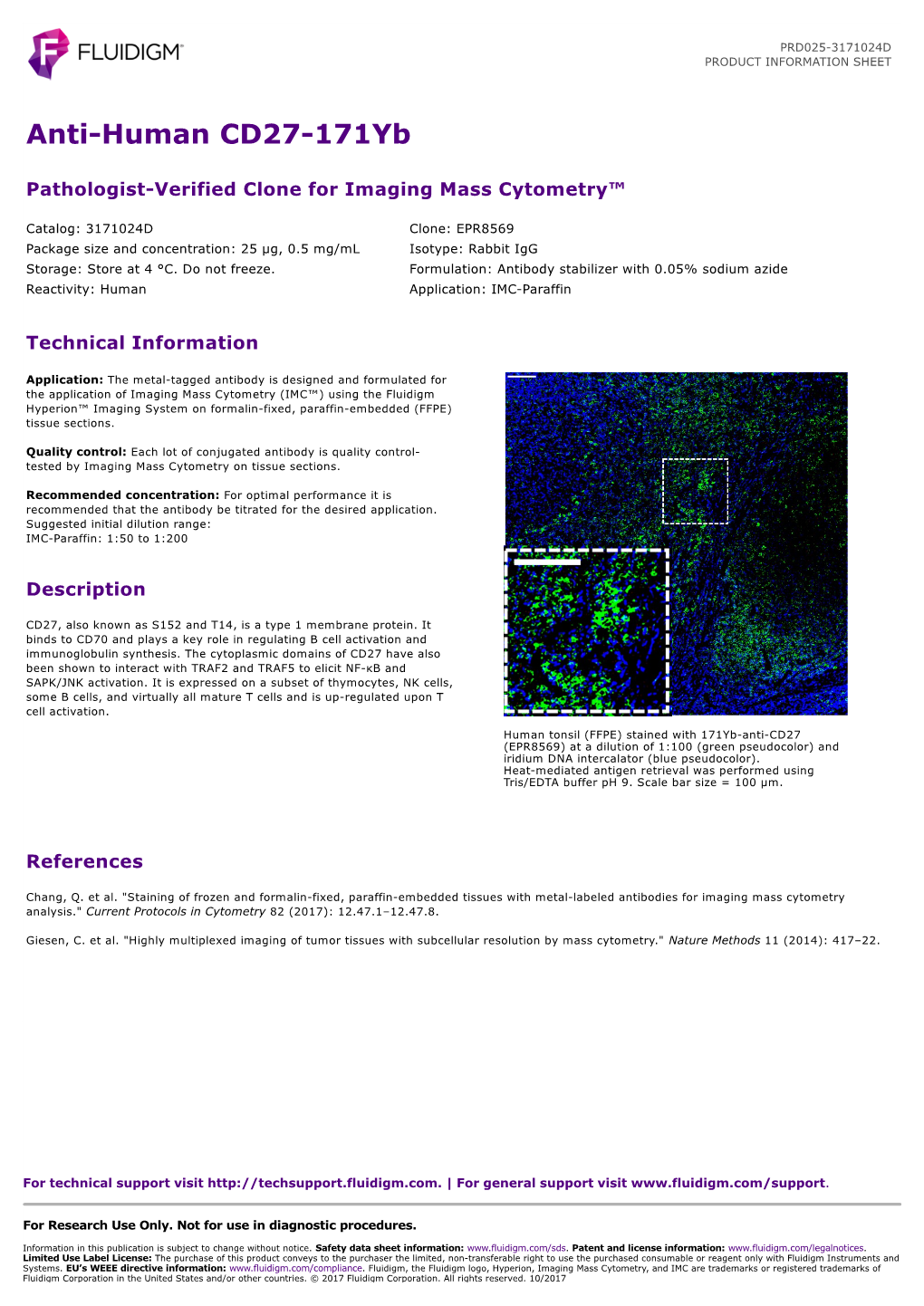 Anti-Human CD27-171Yb