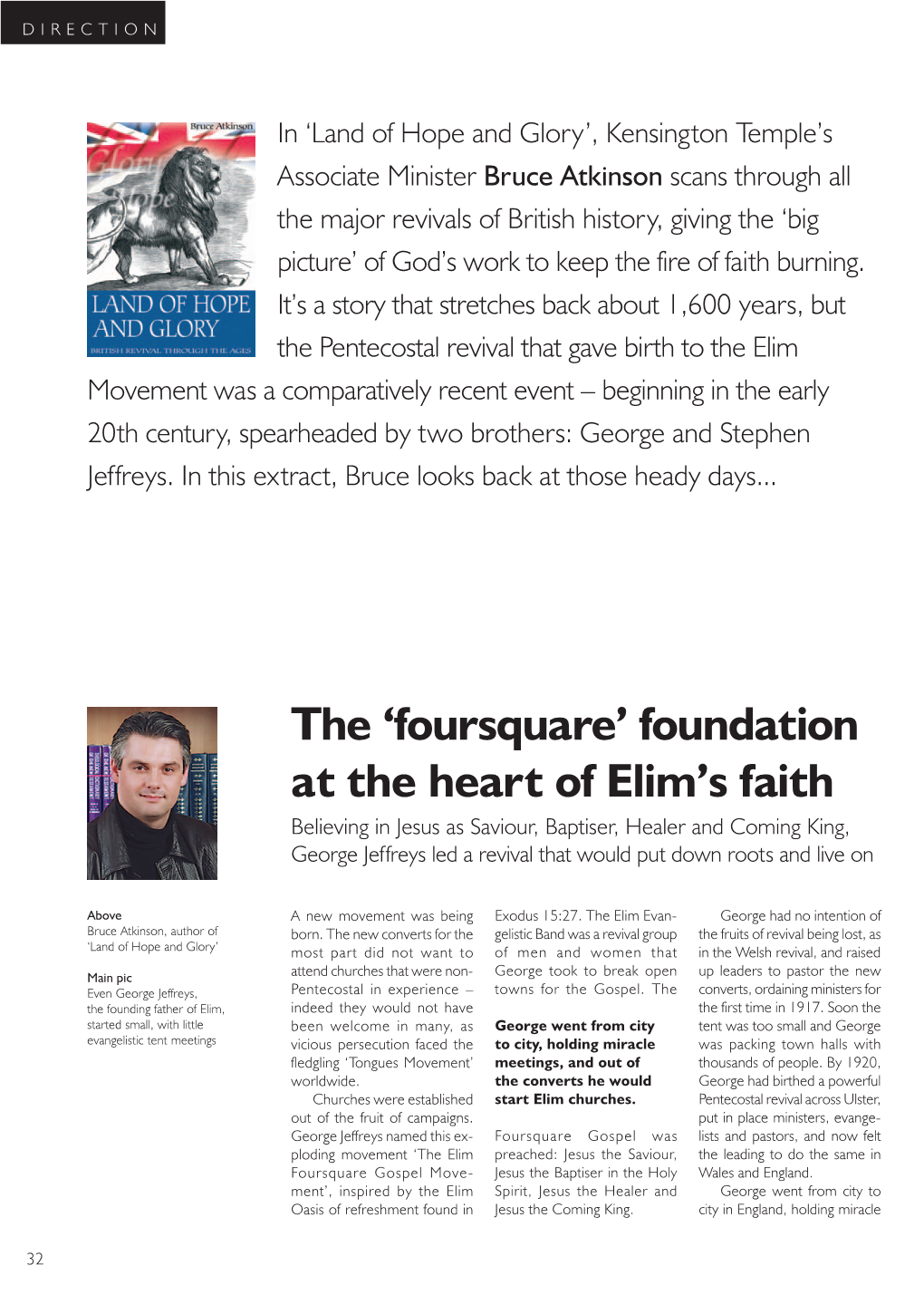 The 'Foursquare' Foundation at the Heart of Elim's Faith