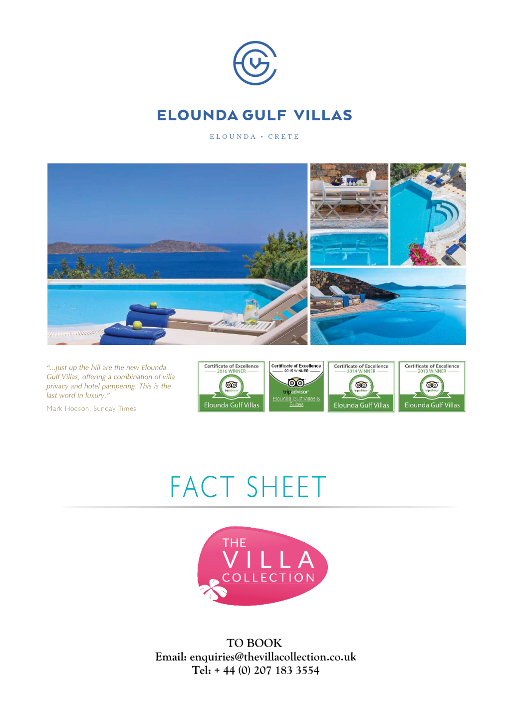 Download Elounda Gulf Villa Fact Sheet Here