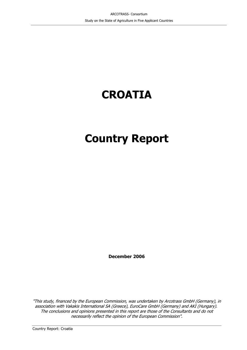 Country Report Croatia